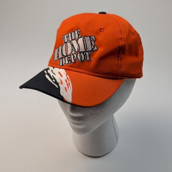 Vintage Home Depot Splash Racing Nascar Tony Stewart #20 Strapback Hat Orange - Picture 2 of 6